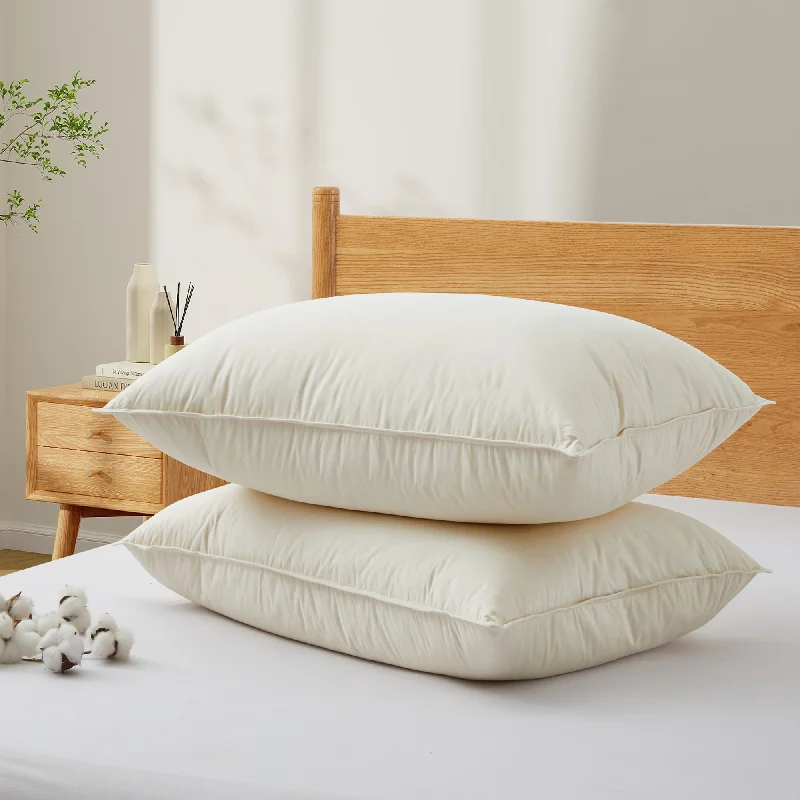 75% White Down Pillow filled with feather