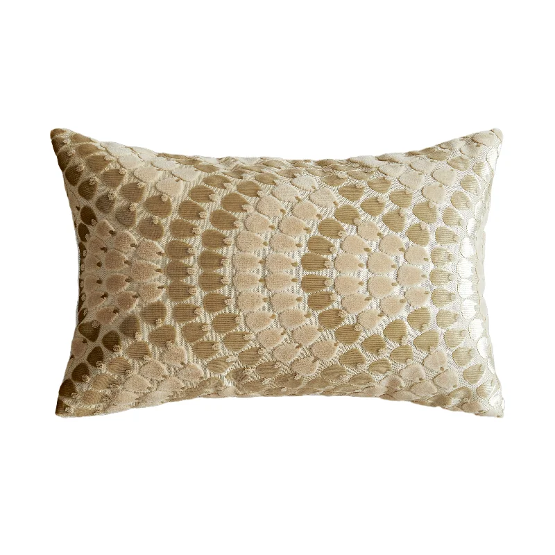 Apricot Peacock Tail Pillow