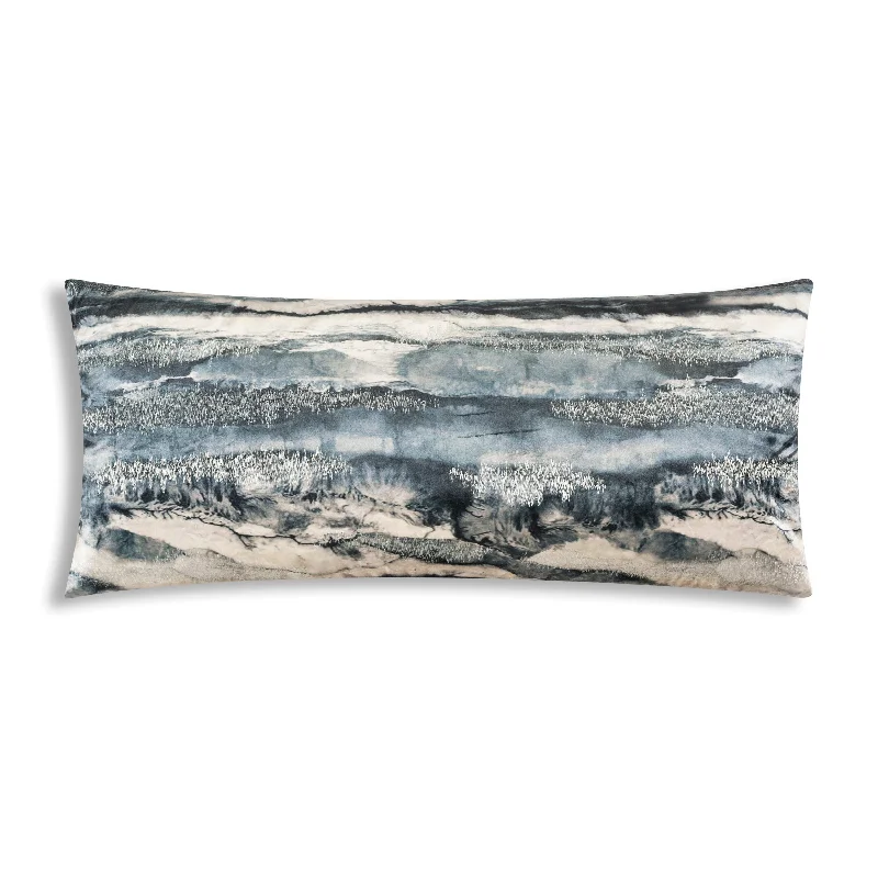 Capri Charcoal Velvet Pillow