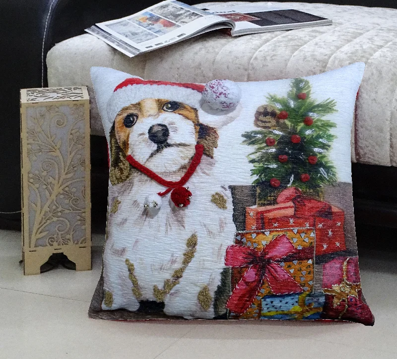 Christmas Throw Pillow for couch Dog