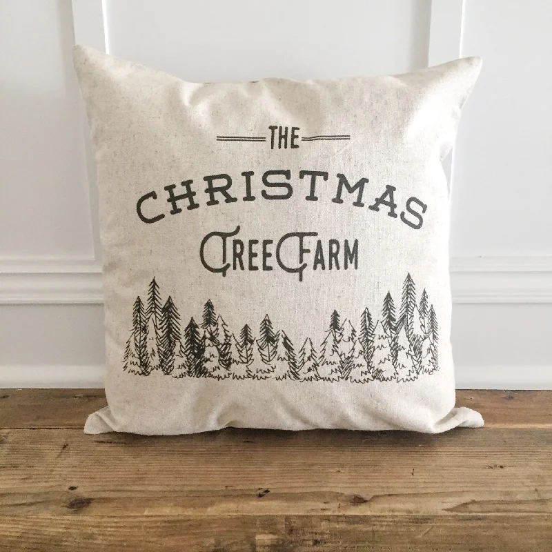 Christmas Tree Farm Pillow Cover (Design 1)