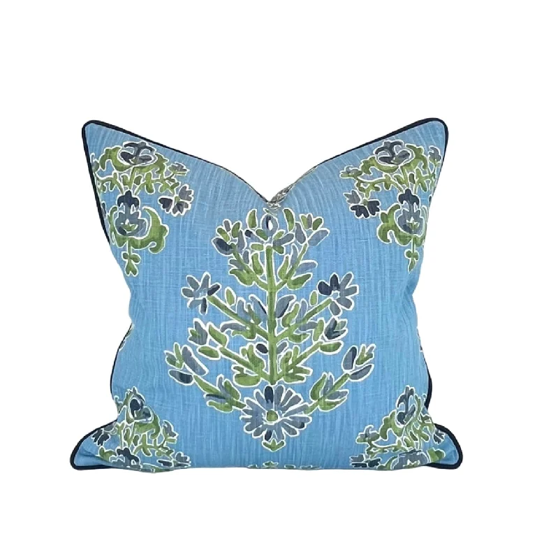 Decorative Pillow Cover in Clara Cornflower