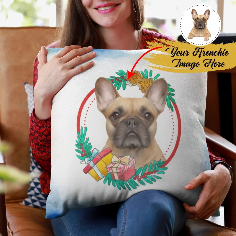 Custom Pillow with Frenchie picture