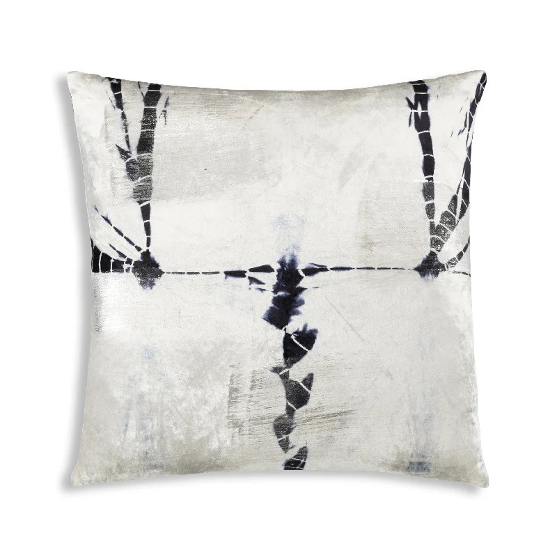 Indigo Silver Navy Base With Silver Foil Pillow