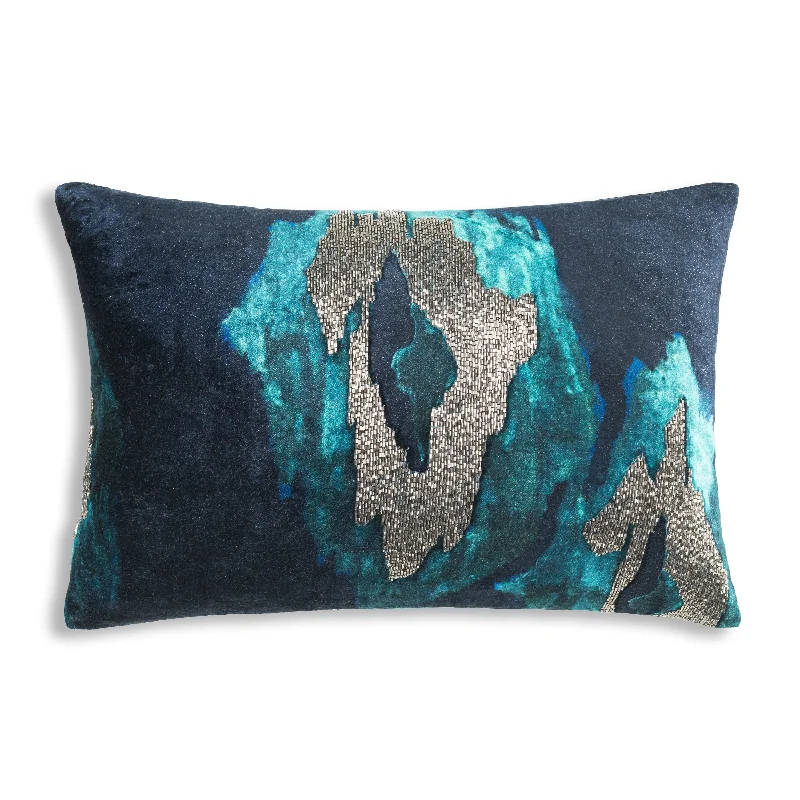 Jade Navy Pillow