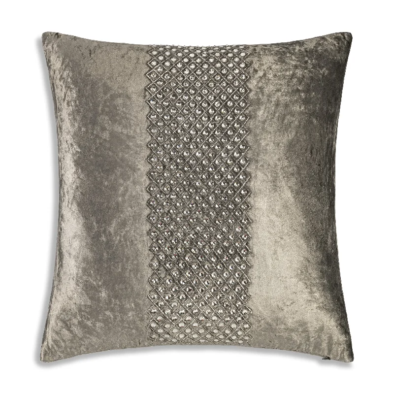 Juliet Bedazzled Crystal Steel Pillow