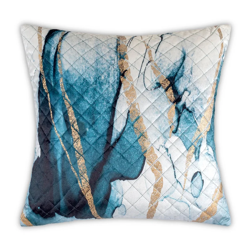 Lapis Quilted Multicolor Pillow