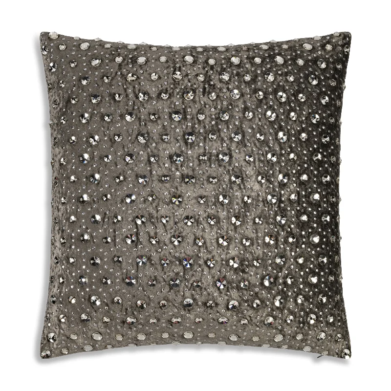 Laurel Bedazzled Crystal Steel Pillow