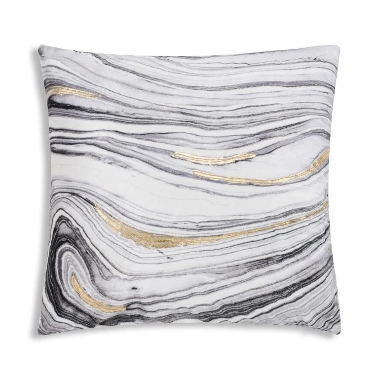 Mayaro Grey Marble Printpillow