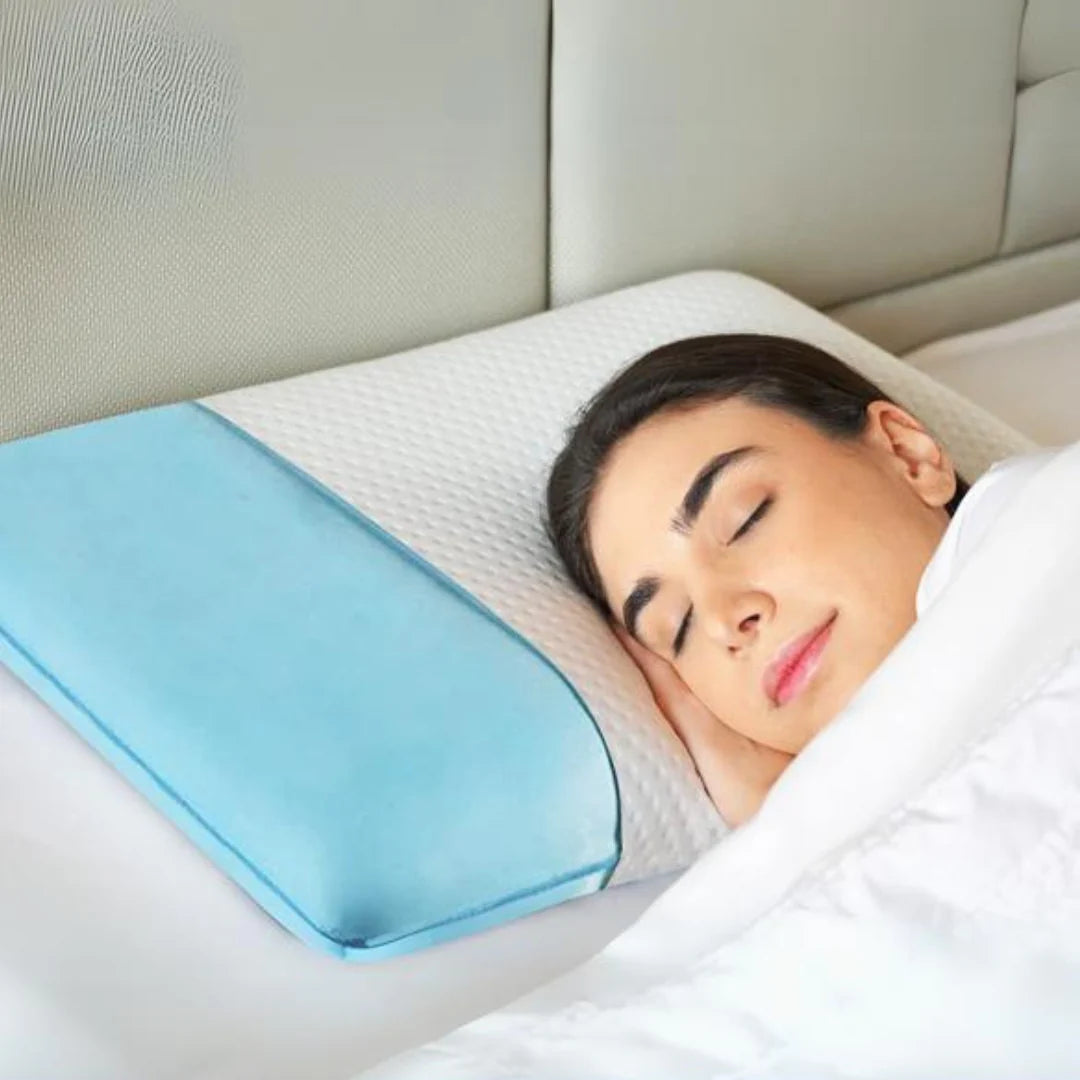 Orthopedic Memory Foam Pillow with Cooling Gel for Neck & Shoulder Pain