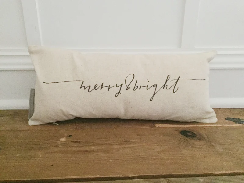 Merry & Bright Pillow Cover