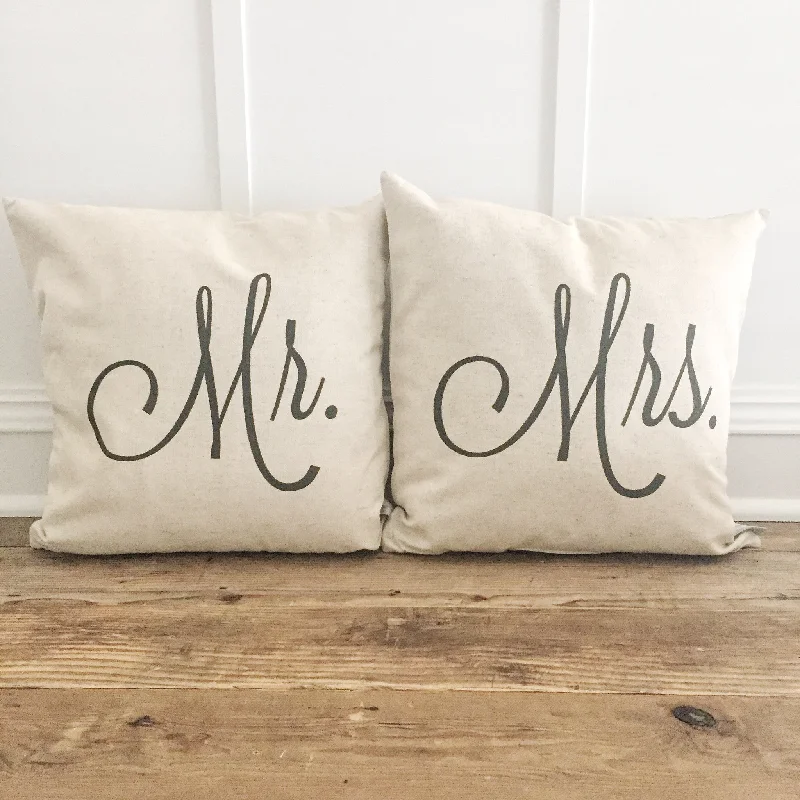 Mr. & Mrs. Pillow Cover (Set of 2)