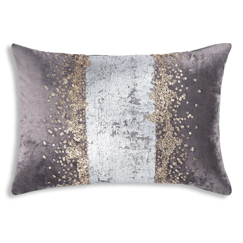 Raina Charcoal Velvet Pillow