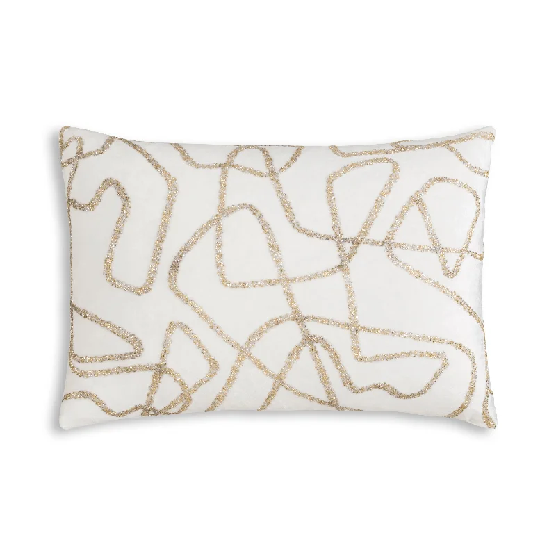 Sayra Ivory Gold Pillow