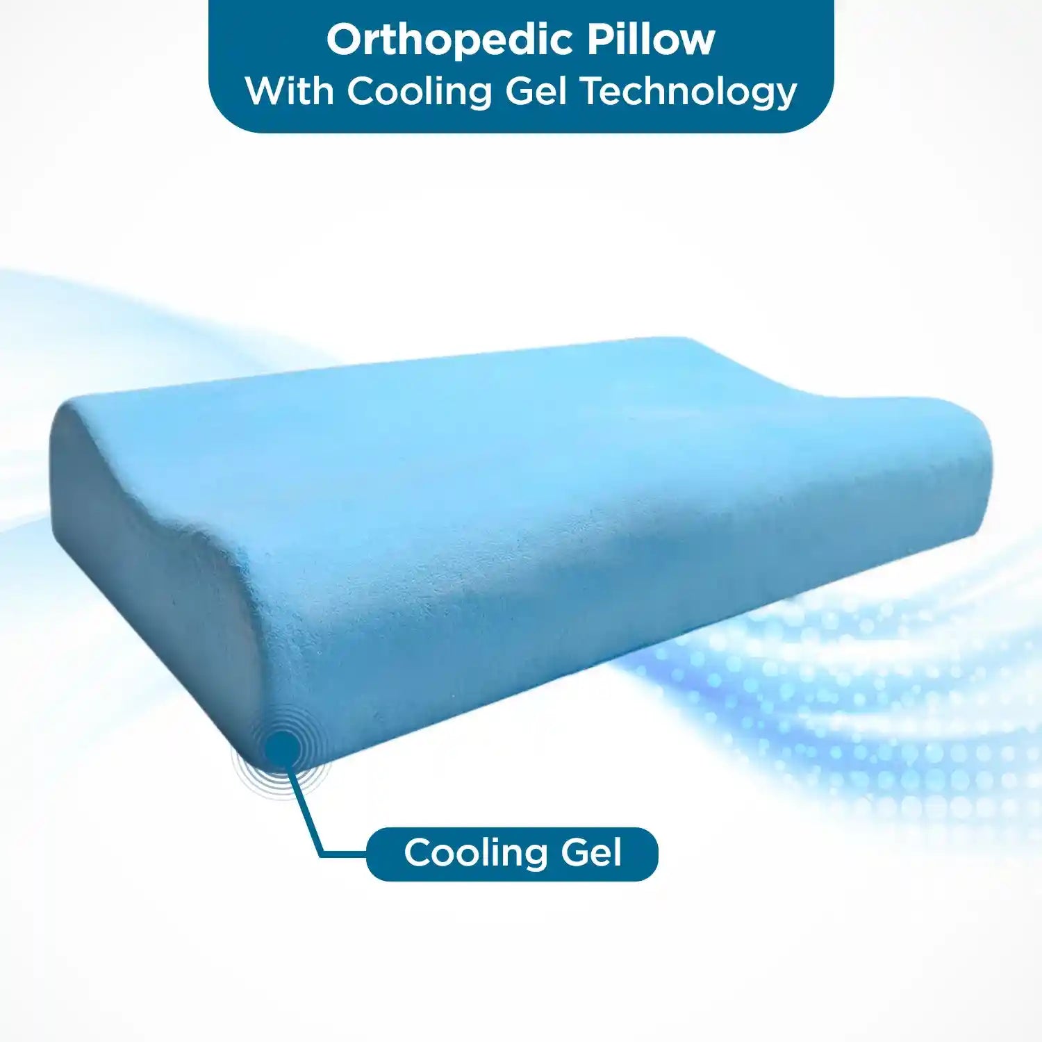 Sleepsia Small Gel Infused Contour Pillow