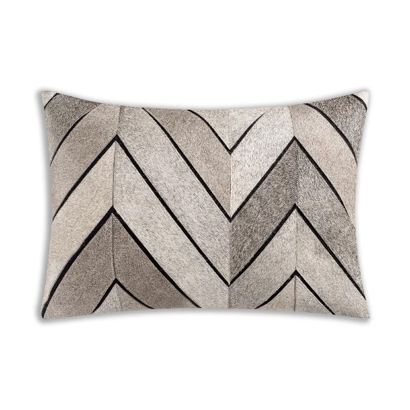 Sullen Chevron Black Cotton Pillow