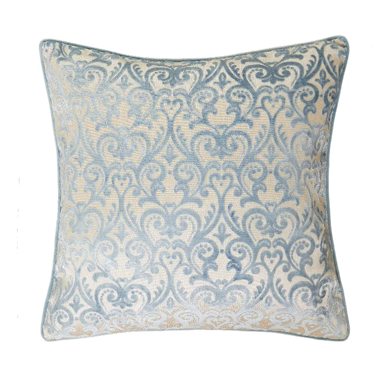 Light Blue Ikat Pillow