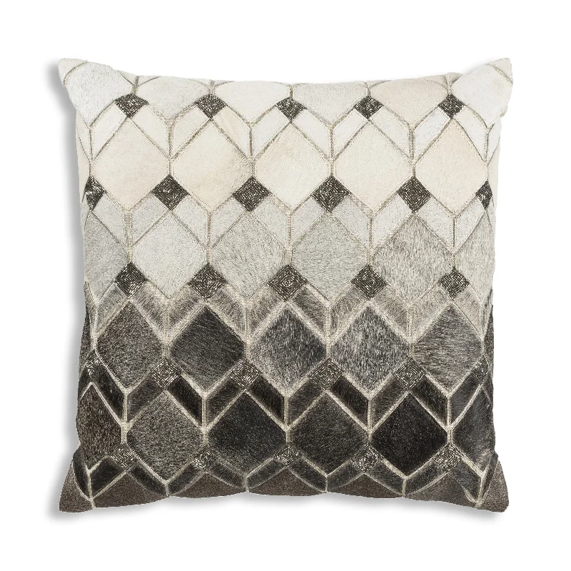 Theo Gray Hide Pillow