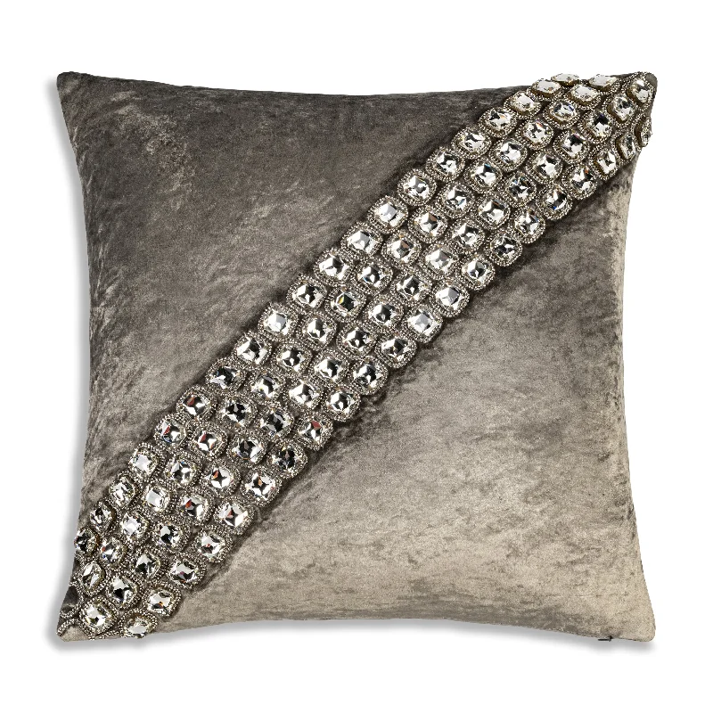 Trinity Bedazzled Crystal Steel Pillow