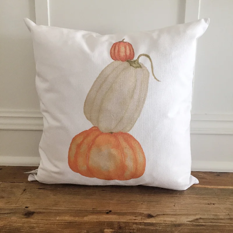 Watercolor Pumpkin Trio Pillow Cover