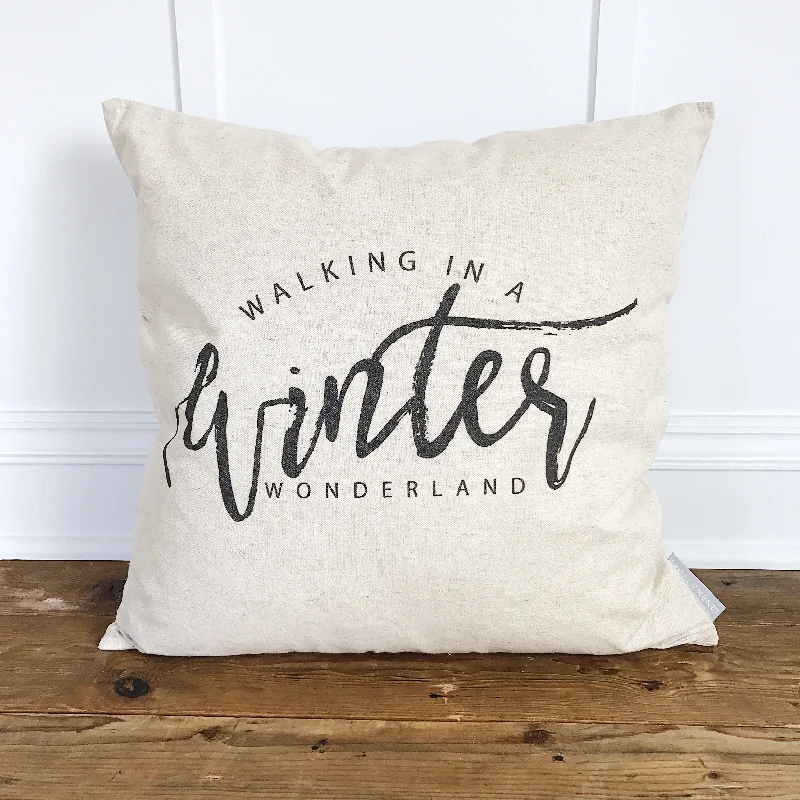 Winter Script Pillow Cover (Design by Whitney Cole)