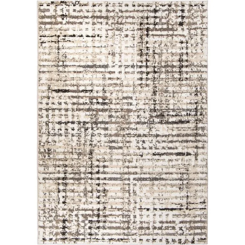 Adagio 8240 Griddle White Rug