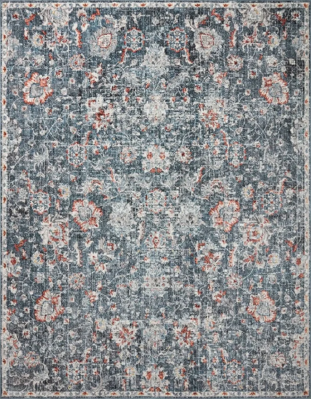 Cassandra CSN-04 Blue/Rust Rug