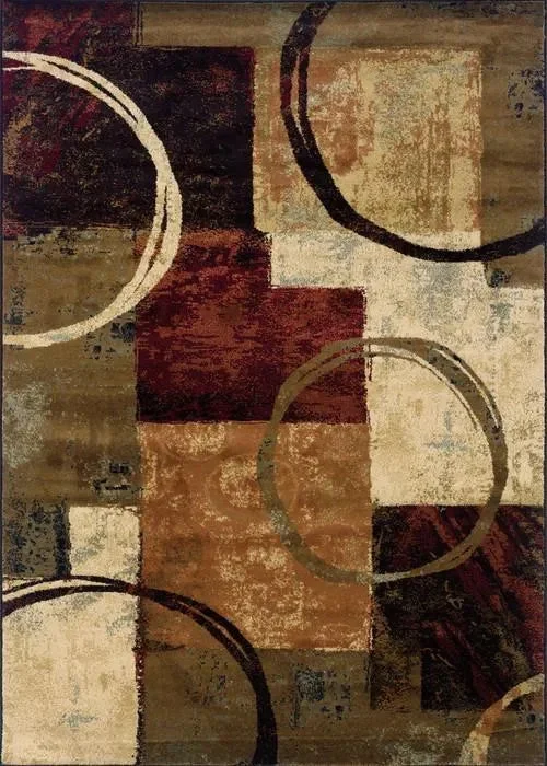 Hudson 2544B Brown/ Black Rug