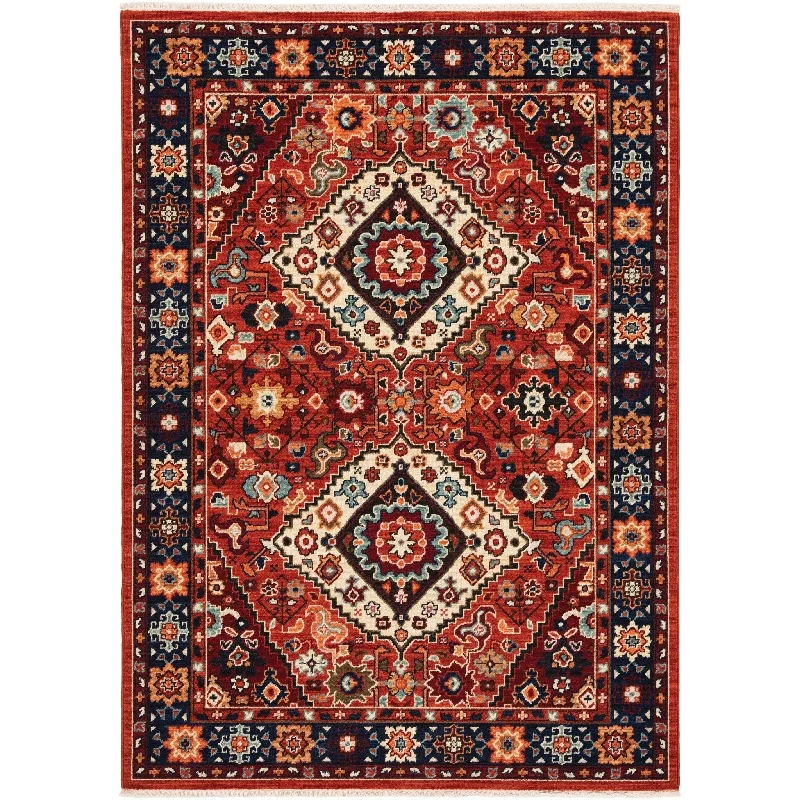 Lilihan 2061V Red/Blue Rug