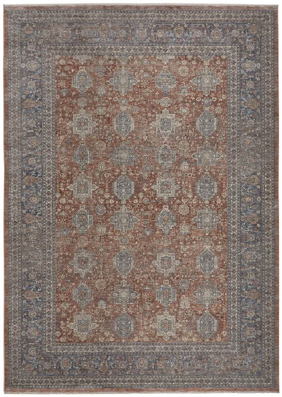 Marquette MRQ3761F Rust/Blue Rug