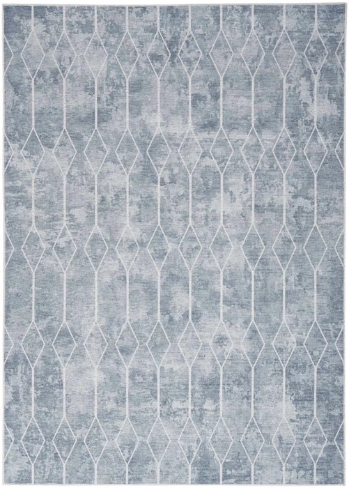 Nicole Curtis Machine Washable Series 1 SR107 Blue/Grey Rug