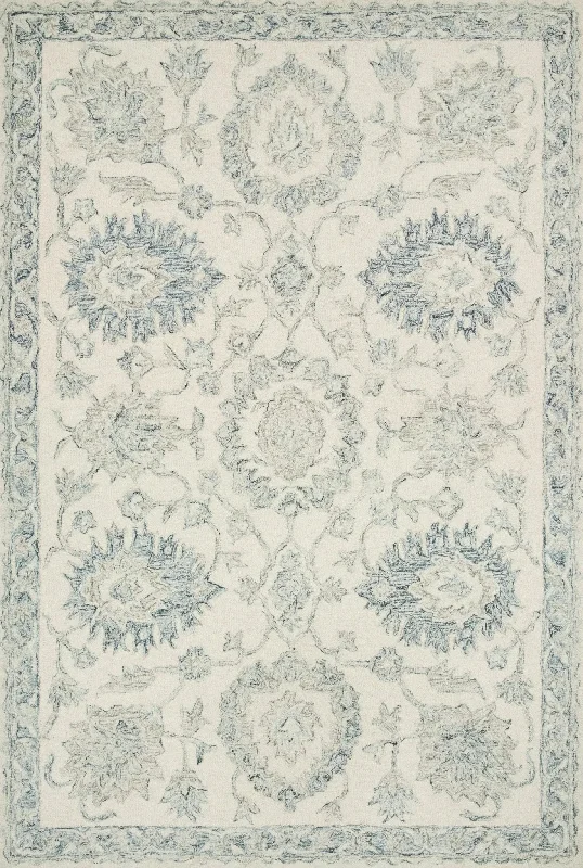 Norabel Nor-04 Ivory/Blue Rug