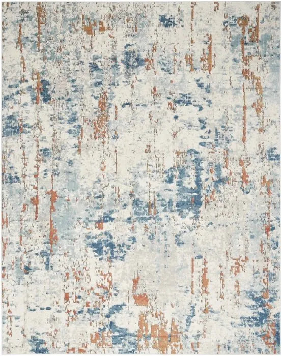 Quarry QUA01 Beige/Blue Rug