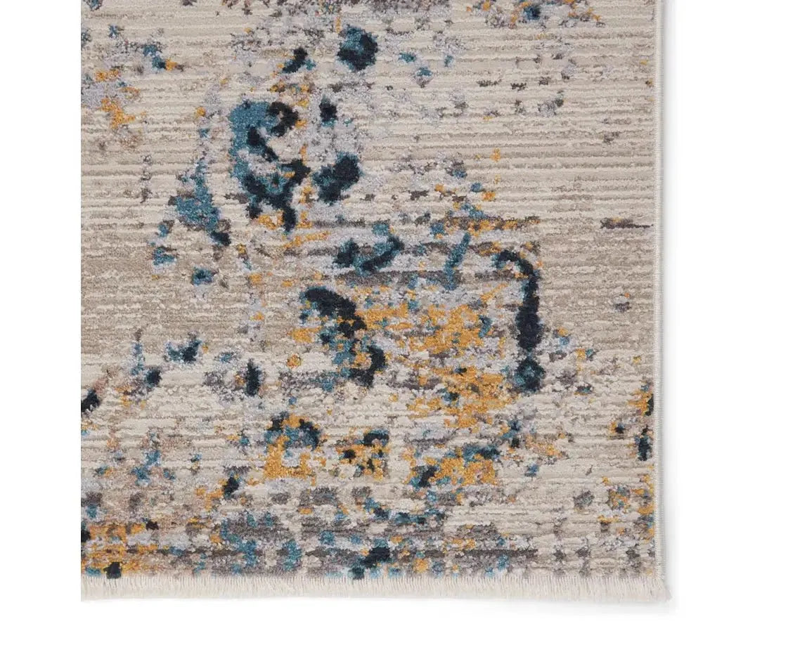 Tunderra TUN05 Teal/Gold Rug