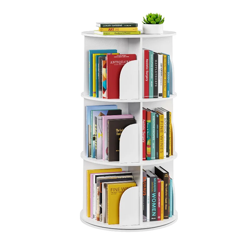 SpaceAid 3 Tier Spinning Bookshelf