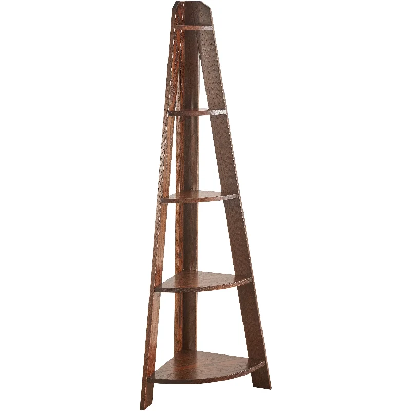 QW Amish Ladder Corner Bookshelf