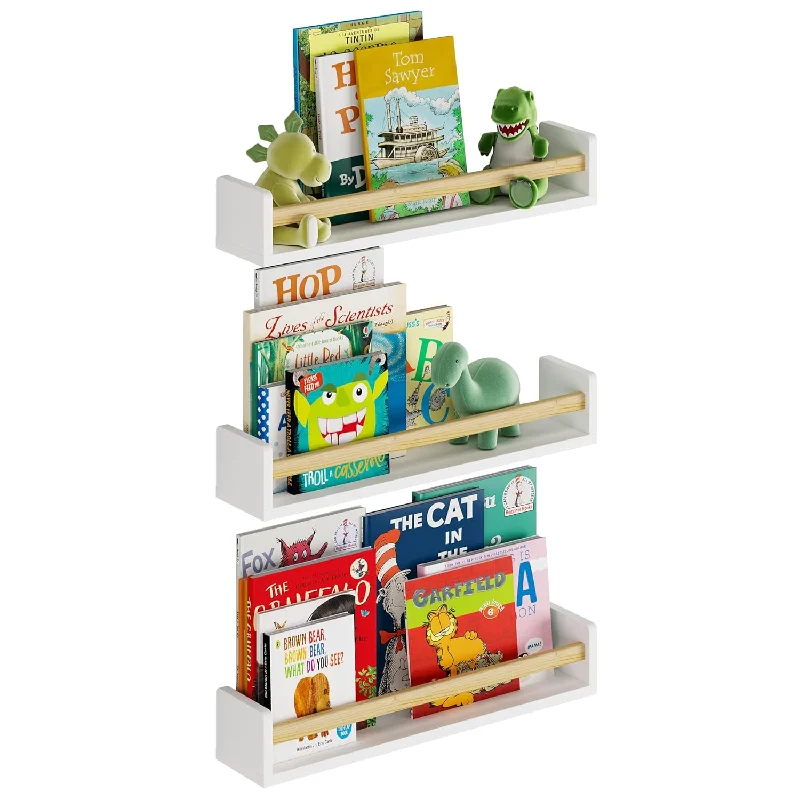 24" Madrid Wall Bookshelf For Kids Room Decor Floating Shelves Nursery Storage