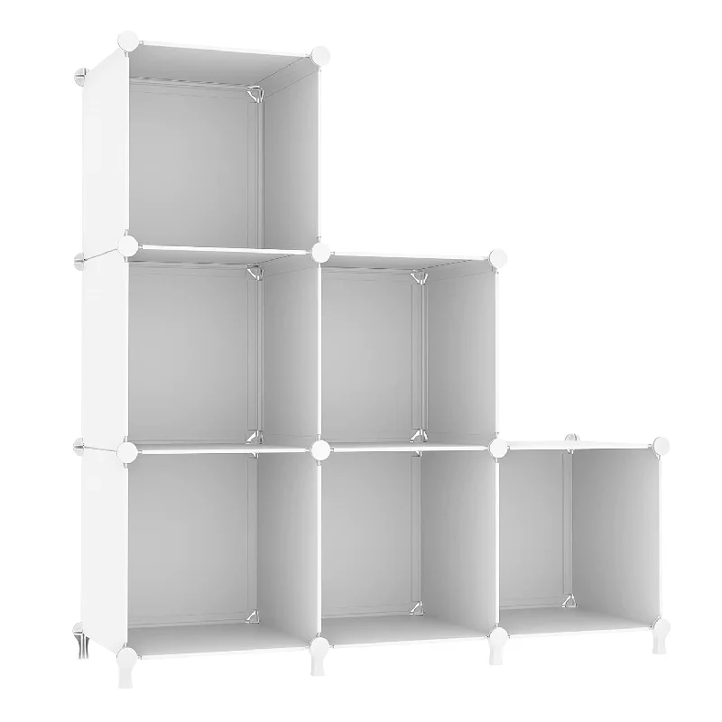 Cube Storage Organizer, Shelves Bookshelf, 6 Cube Closet Organizers And Storage,