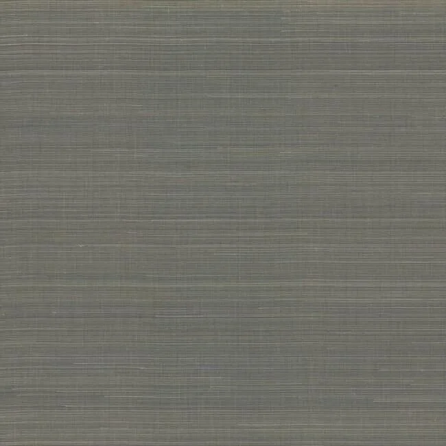 Abaca Weave Wallpaper in Charcoal from the Elegant Earth Collection