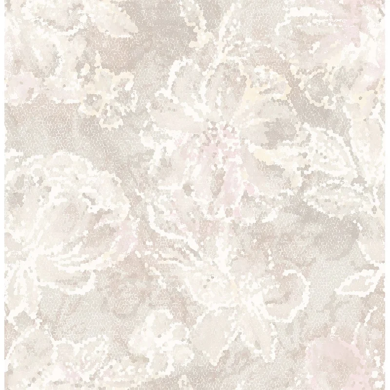 Allure Floral Wallpaper in Blush from the Celadon Collection