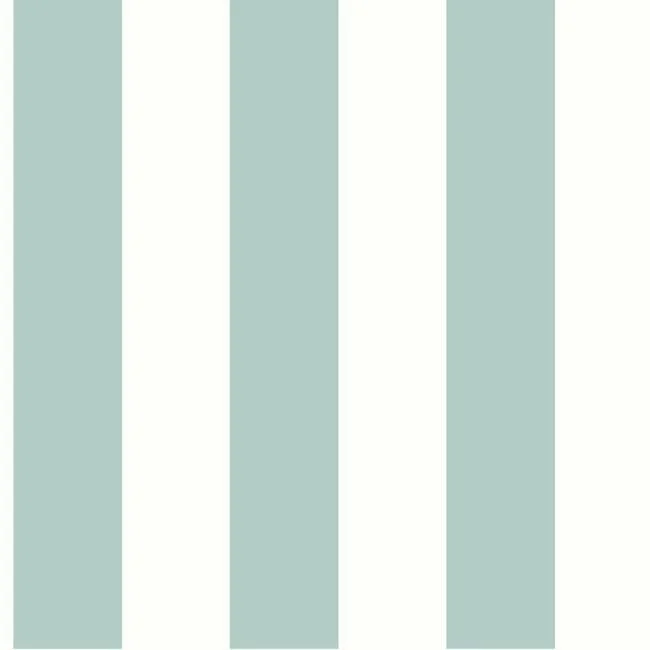 Awning Stripe Wallpaper in Ocean from the Water's Edge Resource Library