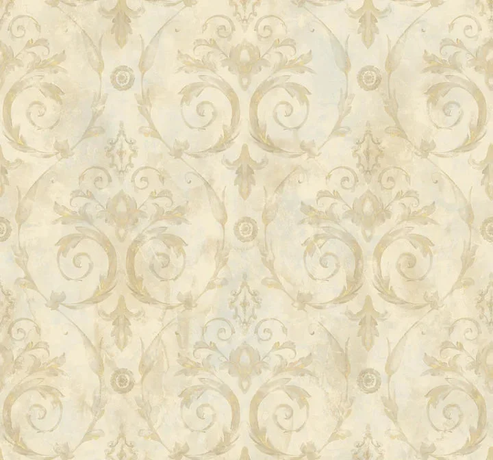 Casimir Gold/Grey Wallpaper from the Jasper Collection