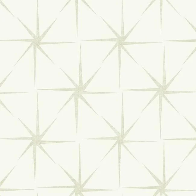 Evening Star Wallpaper in Pearl from the Grandmillennial Collection