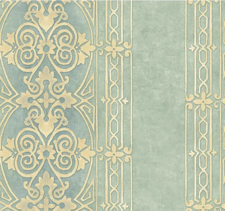 Grange Turquiose Wallpaper from the Tiverton Collection