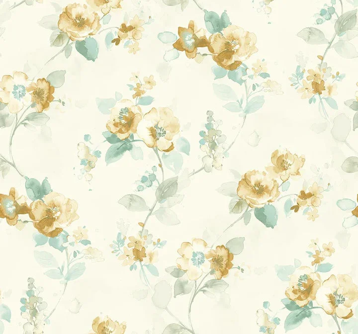 Lolita Gold Wallpaper from the Romance Collection