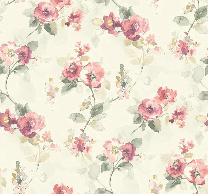 Lolita Pink Wallpaper from the Romance Collection