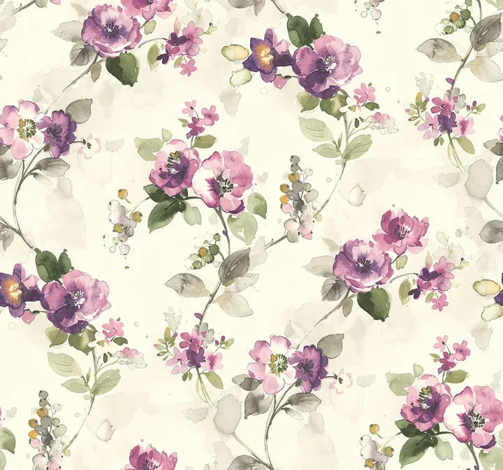 Lolita Purple Wallpaper from the Romance Collection