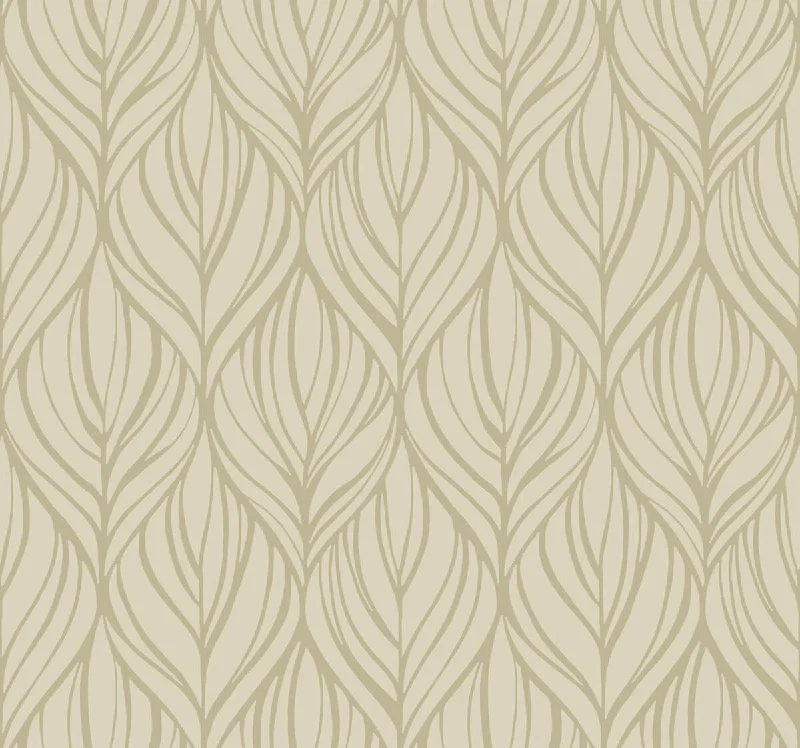 Palma Taupe/Silver Wallpaper