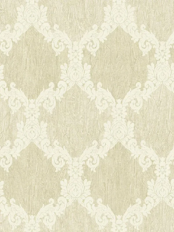 South Shore White Wallpaper from the Tiverton Collection