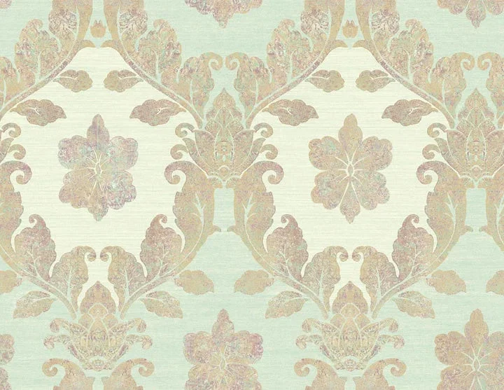 Tiverton Turquiose Wallpaper from the Tiverton Collection